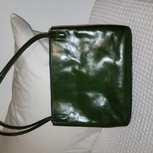 Hobo deep green leather purse